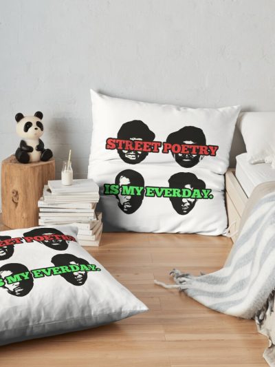 Street Poetry Is My Everyday! Throw Pillow Official A Tribe Called Quest Merch