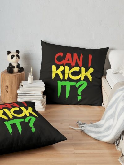 Can I Kick It? Yes You Can! Great Graffiti Gift For Old School Hiphop Heads Throw Pillow Official A Tribe Called Quest Merch