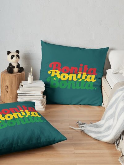 Bonita Print Throw Pillow Official A Tribe Called Quest Merch