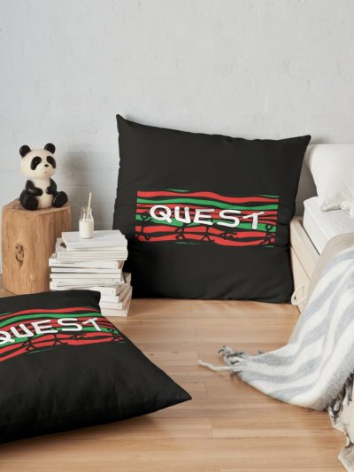 Quest! Throw Pillow Official A Tribe Called Quest Merch