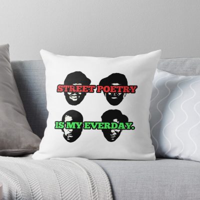 Street Poetry Is My Everyday! Throw Pillow Official A Tribe Called Quest Merch