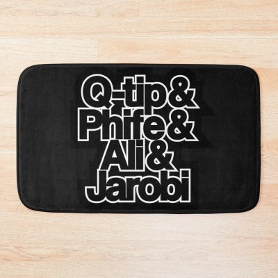 Q-Tip & Phife & Ali & Jarobi With Colors And Gradient Bath Mat Official A Tribe Called Quest Merch